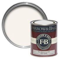 Farrow & Ball Interior & Exterior All White No.2005 Gloss Paint 750ml
