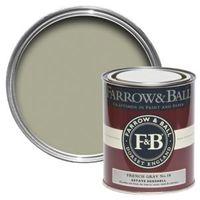 farrow ball french gray no18 mid sheen estate eggshell paint 750ml
