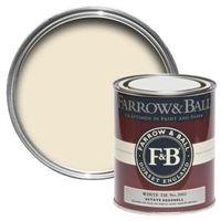 Farrow & Ball White Tie No.2002 Mid Sheen Estate Eggshell Paint 750ml