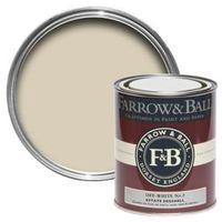 Farrow & Ball Off White No.3 Mid Sheen Estate Eggshell Paint 750ml