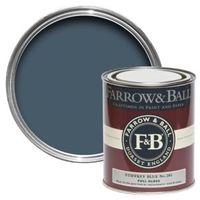 Farrow & Ball Interior & Exterior Stiffkey Blue No.281 Gloss Paint 750ml