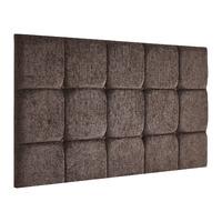 Fairburn Frienza Velour Headboard Chocolate Single