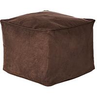 Faux Suede Cube Pouffe