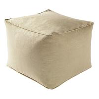 faux suede cube pouffe