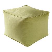 Faux Suede Cube Pouffe