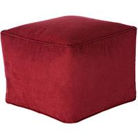 faux suede cube pouffe