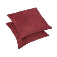 Faux Suede Cushions, Pair