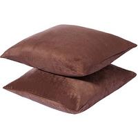 faux suede cushions pair