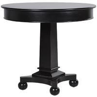 Fayence Black Pedestal Dining Table