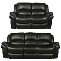 Farnham Black 3+2 Sofa Suite