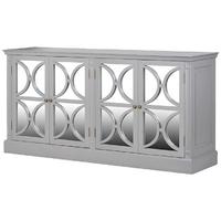 Fayence Grey 4 Door Mirrored Sideboard