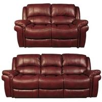 Farnham Burgundy 3+2 Sofa Suite