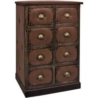 Faux Leather 8 Chest of Drawer