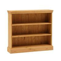 Farmhouse Pine Wide Bookcase (3ft high)