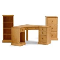 Farmhouse Pine Corner Office Set