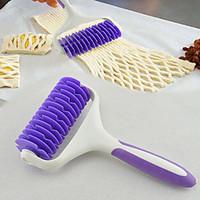 Factory Plastic kitchen Accessories Baking Tool Cookie Pie Pizza Bread Pastry Lattice Roller Cutter