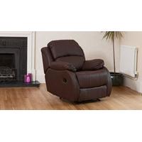 Fairbourne reclining armchair brown