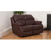 fairbourne 2 seat reclining sofa brown