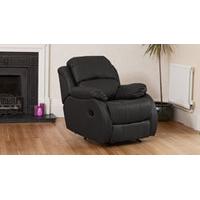 fairbourne reclining armchair black