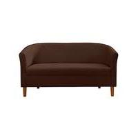 faux leather tub sofa