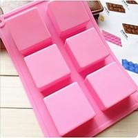 Fashion Silicone Soap Ice Modelling Cake Mold Kitchen Bakeware Cake Chocolate Decorating Cooking Tools (Random Color)