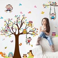 Fashion Story Tree Living Room Bedroom Children\'s Room Background Decorative PVC Removable Wall Stickers