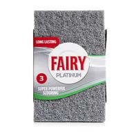 Fairy Scouring Pad Platinum 3 Pack