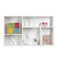 Farrow Wooden Wall Mounted Shelving Unit In White Pine