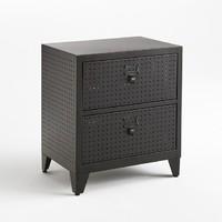 Facty 2-Drawer Perforated Metal Cabinet