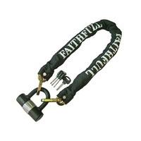 faithfull plchsethd heavy duty chain and 60mm padlock