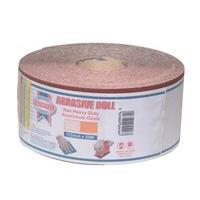 Faithfull AR11560R Aluminium Oxide Paper Roll 115mm x 50m 60g - Red Heavy Duty