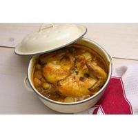 Falcon Enamel 20cm Round Roaster Cream