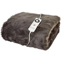 faux fur electric blanket polyester