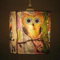 Fabric Owl Lampshade (19033)