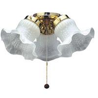 Fantasia Tulip Ceiling Fan Traditional Lighting - Polished Brass