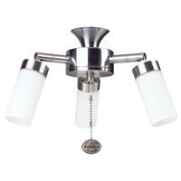 fantasia sparta ceiling fan halogen lighting stainless steel