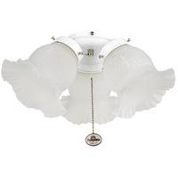 Fantasia Etched Ceiling Fan Traditional Lighting - White