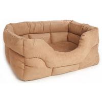 faux suede rectangular dog bed