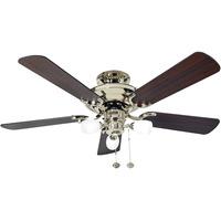 Fantasia Mayfair Combi 42" Ceiling Fan w/Pull Cord with Light - Polished Brass