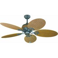 Fantasia Wicker 48in. Ceiling Fan w/Pull Cord without Light - Chocolate Brown