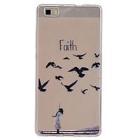 Faith Pattern TPU Phone Case for Huawei P8 Lite
