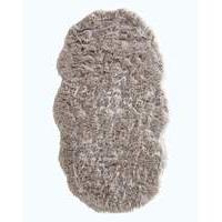 Faux Fur Shaggy Shaped Rug