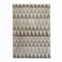 Farawi Shaggy Wool Look Triangles Rug