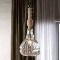 factory glass pendant light in a vintage look