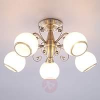 Fantastic ceiling light Corentin, antique brass