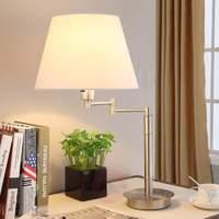 Fabric table lamp Pola with extendible lampshade
