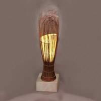 FAUNA table lamp in a beautiful form, cream