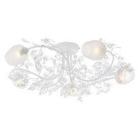 Faye White Matt 5 Lamp Semi Flush Light