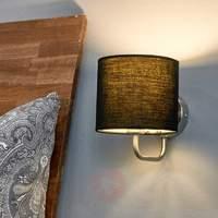 Fabric wall light Enna with E14 LED lamp