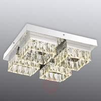 Fascinating LED crystal ceiling lamp Febe